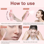 Hair Identification Spray for Facial Shaving - Removes hair and dead skin, Women's Facial Shaving Powder Spray - Moisturizing Skin Care Set, Suitable for sensitive skin/unisex, with 4 Razors (1Set)