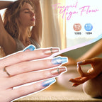 MEFA 12 Colors Gel Nail Polish Set Chameleon Gel Polish Kit with Purple Blue Green Soak Off Nude Brown Heart Glow Collection Manicure Gifts for Women Girl DIY Salon Home