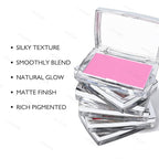 KYDA Pink Blush Powder, Make Up Pink Face Powder Face Blusher, Blendable Formula, Lasting Moisturizing, Ultra Fine Lightweight Texture