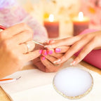 Resin Nail Art Palette Gold Edge Nail Holder Heart Shaped Color Makeup Foundation Mixing Tools Display Board Gel Nail Art Color Mixing Palette Painting Tray Manicure Tool (Irregular White)