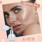 3 Pcs Glitter Spray for Hair and Body, Highlighter Shimmering Spray Powder High Gloss Body Glitter Spray Sparkle Powder for Face Body Cosmetic, Champagne, Pearl White, Bronze Color