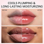 Catkin Lip Plumper Gloss, Tinted Lip Serum with Hyaluronic Acid & Jojoba Oil, Non-sticky Volumizing Hydrating Formula for a High Shine Maximum 3D Look, Plump & Soft Lips 0.12 Fl Oz - C07 Rose Agate