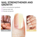Nail Polish Strengthener and Growth Treatment: Yellow Gelike EC 6 in 1 Natural Nail Hardener Extra Strong and Growth - Long Lasting Nail Repair for Damaged Nails - For Daily Work Home Salon