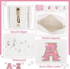 Personalized initial letter makeup bag,