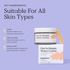 KraveBeauty Oat So Simple Water Cream, Enriched With Oat & Squalane To Soothe & Lock In Moisture, Everyday Moisturizer, For All Skin Types, Vegan & Cruelty Free, 2.7 fl oz