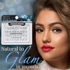 Ardell False Eyelashes Long Black, DIY Lash Clusters, Eyelash Extension Kit, 4 Pack