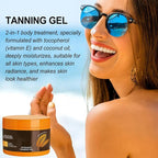 2Pcs Luxury Intensive Tanning Gel, Intensive Tanning Luxe Gel, Natural Tanning Accelerator Cream Gel,Tanning Cream for Sunbeds & Outdoor Sun 5oz/pcs