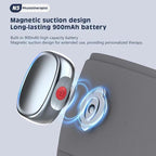 Heating or Cooling Eye Mask for Dark Circles and Eye Neck Padeye Mask Skincare and Puffiness, Intelligent Heating Physical Cooling (Gray)