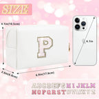 Personalized initial letter makeup bag,