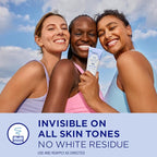 Coppertone Every Tone Invisible Finish Face Sunscreen Lotion SPF 55, Lightweight, Blends in Clear Sunscreen for All Skin Tones, 2 Fl Oz Tube