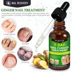 Nail Treatment, 7 Days Nail Treatment Extra Strength, Nail Liquid Maximum Strength - Ginger Nail Treatment Serum for Strengthen & Promote Nail Growth with Natural Plant Formula- 2PCS