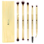 DUcare Eyeshadow Brushes Set Duo End Eye Makeup Brushes Professional Eyeshadow Brush set 5Pcs Travel Concealer Eyebrow Eyelash Eye Liners Blending