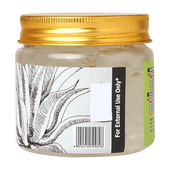 SVATV Natural Aloe Vera Gel for Face, Skin, Hair & Sunburn Relief with Cold Pressed, Vegan, Unscented Gel | Suitable for All Skin Types For Men & Women - (200g, 7.05 oz, 0.44lbs)