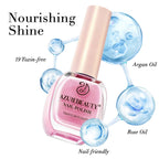 AZUREBEAUTY Nail Polish Shimmery Rose Pink Summer Nail Polish Quick Dry Natural Infinite Shine Nail Lacquer Fingernail Polish Strengthening Treatment Kit Salon-Quality for Women 10ml