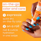 essie Nail Care, Apricot Cuticle Oil and Nail Treatment, 8-Free Vegan, On A Roll, 0.46 fl oz
