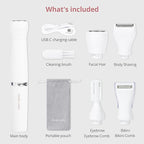 4-in1 Facial Hair Removal for Women, Painless Electric Face Shaver, USB Rechargeable, Ease of Use, Portable