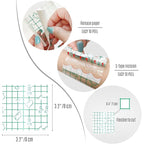 Disposable Makeup Palettes,Makeup Artist Must Haves Adhesive Makeup Mixing Tray Waterproof Tape,Mini Travel Makeup Palette for Women Girls Female Make up (3.2 Inch/120 Pieces)