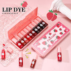 10 Colors Lip Tint Stain Set, Korean Moisturizing Moisturizing