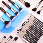 Jessup Makeup Brushes Set Professional, 25PCS Premium Natural Powder Foundation Eyeshadow Blending Concealer Blusher Highlight Labeled Brushes, T280