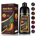 Dark Brown Hair Dye Shampoo for Gray Hair, 3-in-1 Color Shampoo Hair Dye for Women & Men, 100% Gray Hair Coverage, Instant Hair Coloring Shampoo in Minutes, Shampoo Tinte Para El Cabello, Easy to Use