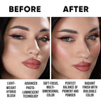 Baked PRO Blush. Brighten Lighting Highly Glow Marbleized Blush. Lightweight Shimmery Satin Face Makeup. Cruelty-Free. Shape, Contour & Highlight Face (B2)