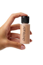 AEROBLEND Airbrush Foundation Makeup (O50) Professional, Water-Based, Buildable, skin types, 1 oz