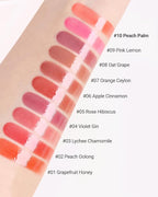 THESAEM Saemmy's Ade Shot Tint - Korean Lip Tint, Water Gel Lip Stain with Plump Glowy Moisturizing Finish, Buildable Radiant Gloss, Long-Lasting Comfort, 0.1 fl.oz. (10 Peach Palm)