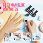 MEFA 35 Pcs Pastel Gel Nail Polish Set, 32 Colors Spring Collection Gel Nail Polish Kit Macaron Pink Green Nail Art Manicure DIY Home Decoration Beginners Gifts for Women Girls