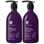 Luseta Purple Shampoo and Conditioner Set for Blonde, Gray - Color Treated Hair - Sulfate Free Paraben Free - Infused with Cocos Nucifera Oil for Curly and Damaged Hair - 2x16.9oz
