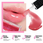 3PCS Hydrating Lip Glow Oil, Moisturizing Lip Oil Gloss,Plumping Lip Gloss,Natural Lip Plumper,No-Sticky Lip Gloss Lip Balm Lip Care for Women,girls 0.33fl oz