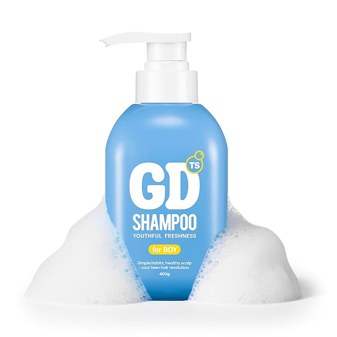 TS GD Shampoo for Boys | Korean Teen Shampoo with Upgraded Probiotics | Anti-Dandruff & Itchy Scalp Relief | Blue Fresh Allergy-Free Fragrance | Sulfate-Free (13.5 fl oz, 400ml)