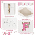 Personalized initial letter makeup bag,