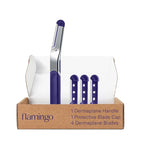 Flamingo Dermaplane Blades Refills, Face Razors for Women, Smooth Skin, 4 Count