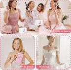 Initial letter patch makeup bag,