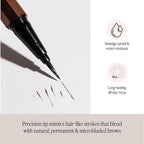 Billion Dollar Brows Raising Brows Liquid Brow Pen, Eyebrow Pen with a MicroTip Applicator Creates Natural Looking Brows Effortlessly and Stays on All Day, Taupe