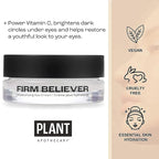 Firm Believer: 30ml Under Eye Cream with Vitamin C - Puffiness, Dark Circles, Eye Bags, Fine Lines and Wrinkles Reducer - Anti-Aging Eye Creams and Skin Care for Men and Women