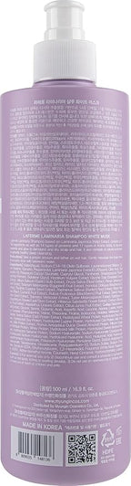 laferme Laminaria Shampoo with Organic Ingredient, Korean Clarifying Shampoo, Hydrating for Dry Hair, Strengthening for Weak Hair, Sulfate & Paraben free, For Women & Men (16.9 FL. OZ., White Musk)