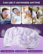 30 Packs Lavender Steam Eye Mask - Heated Eye Mask for Dark Circles and Puffiness Warm Eye Mask for Dry Eye Mask Relief Eye Fatigue Headache Hot Sleep Eye Mask for Disposable Moist Heat Eye Compress