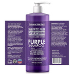 Natural Riches Radiant Silver Shine Purple Shampoo and Conditioner Set for Gray Hair - Paraben-Free and Color Safe – With Silk Proteins, Tones Dull Hair, Softens & Adds Shine - 16 fl oz