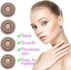 Replacement Heads for Flawless Generation 2, Facial Hair Removal Replacement Heads for Women, Compatible with Finishing Flawless Facial Hair Remover, Double Halo Replacement Heads Gen 2(6 Count)
