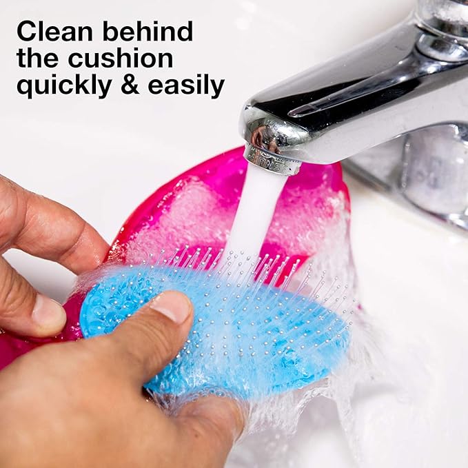 Olivia Garden Opal OG Brush Styler, To Smooth and add Shine, All hair Types, removable cushion for easy cleaning, scalp hugging for scalp massage, gentle, for women, men and children, Opal