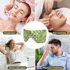 Jade Eye Mask Natural Green Jade Facial Maks for Relive Eliminate Puffiness