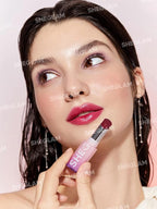 SHEGLAM Mirror Kiss High-Shine Lipstick Silky Jelly Texture Hydrated&Smooth Lip Gloss-That's Fierce