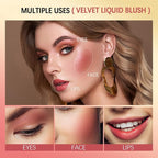 5 PCS Liquid Blush Soft Cream Face Blusher Blendable Feel