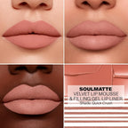 Morphe Soulmatte Velvet Lip Mousse Matte Lipstick - Air-Whipped, Soft Matte Lip Makeup with Vitamin E to Hydrate, Soften and Smooth Lips - Quick Crush (0.128 Oz)