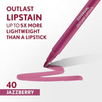 COVERGIRL Outlast Lipstain Bundle - Jazzberry 40 & Canyon 35 Shades, Vegan Formula
