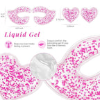 Reusable eye patches, gel eye