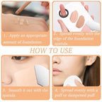 3 Pcs Makeup Foundation Spatula Spoon Tool Set,