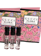 Gucci Flora Sample Perfume Perfume Gorgeous Gardenia Women Spray 1.5 ml / 0.05 oz set of 3