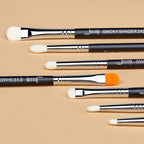 Jessup Eyeshadow Brush Set 7pcs Fluffy Eye Makeup Brushes for Eye Shadow Blending Shader Crease Concealer Black T334